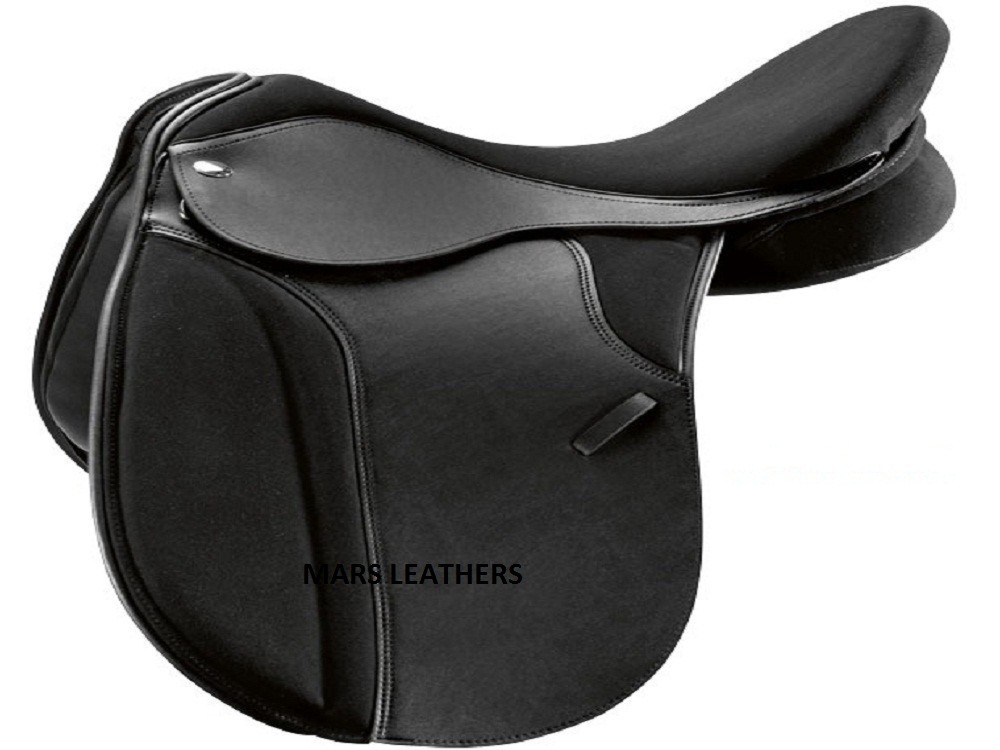 LEATHER  HORSE DRESSAGE SADDLE